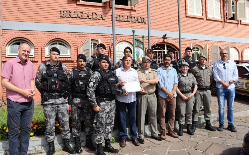 Vereadores entregaram Moção de Apoio na sede da Brigada Militar em Gramado