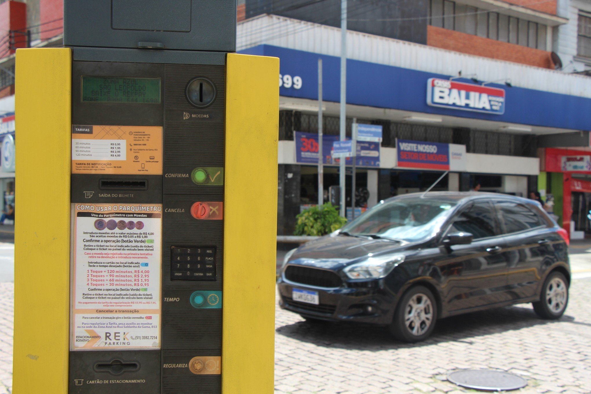 Arrecadação do estacionamento rotativo de São Leopoldo cresce 34,9%
