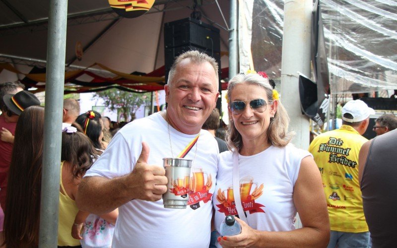 Jaime e Janete Kaufmann acompanharam todos os dias de Kerb em Ivoti