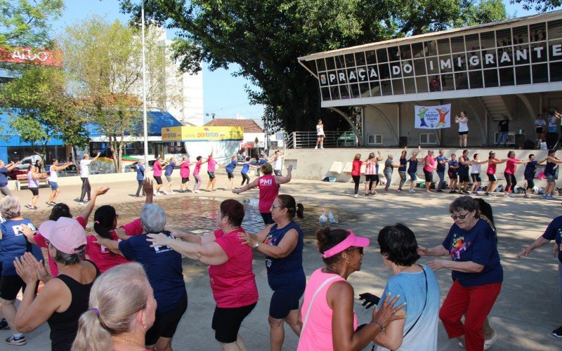 Aulão do PMI tomou a Praça do Imigrante