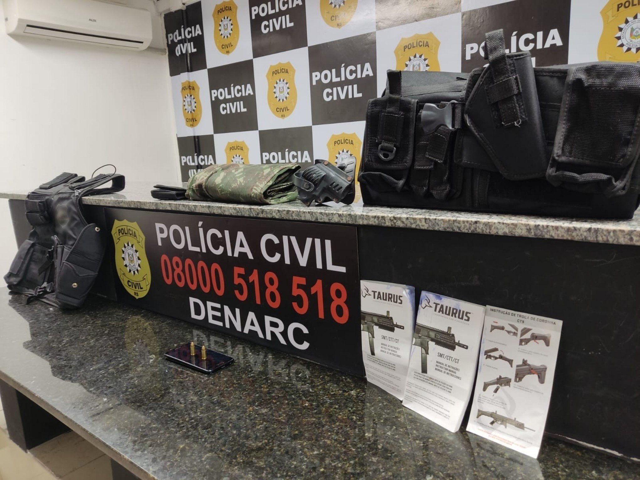 Material de facção usado para confrontos contra rivais é apreendido em Novo Hamburgo