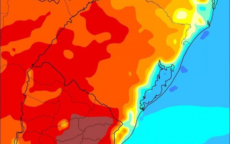 RS alcançou níveis desérticos na terça-feira