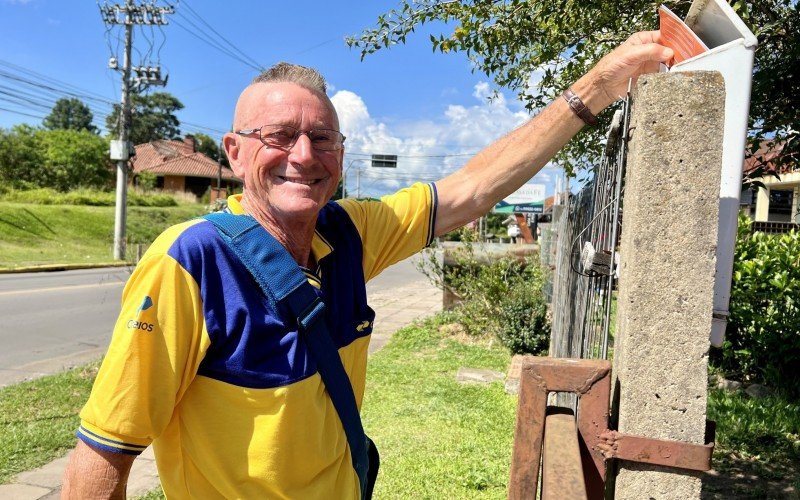 Benno Oberherr é carteiro em Gramado