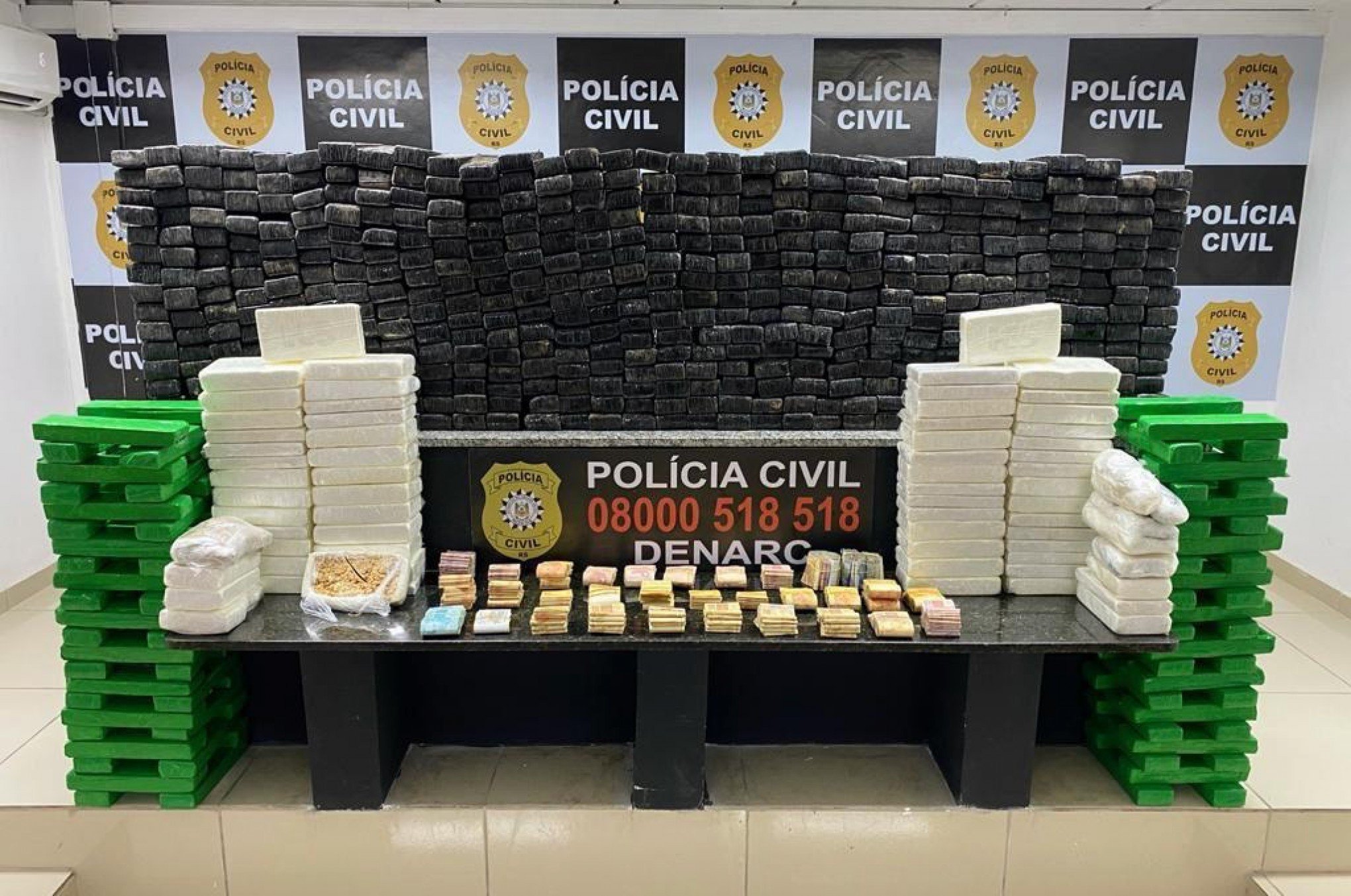 Cocaína peruana apreendida na área central de Novo Hamburgo renderia R$ 5 milhões ao tráfico