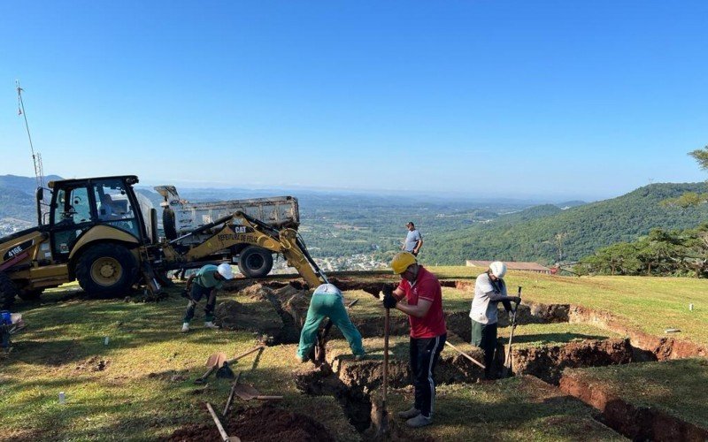 Obras da tirolesa da Feliz já começaram | abc+