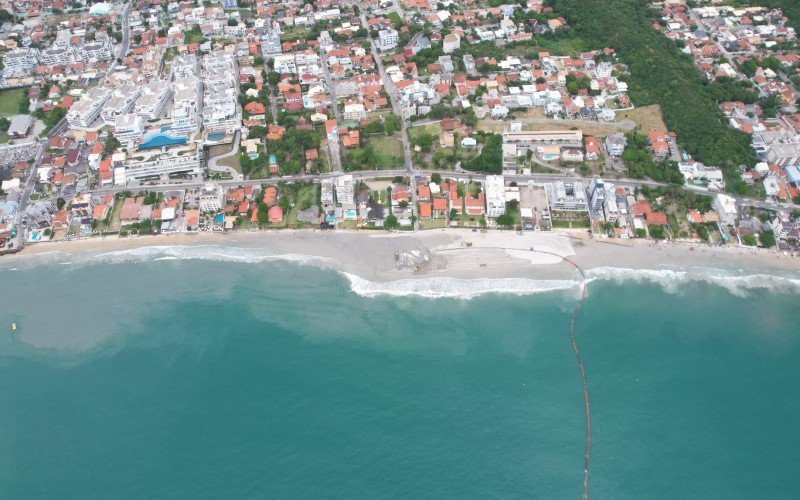 Praia dos Ingleses terÃ¡ 40 metros de largura apÃ³s alargamento da faixa de areia