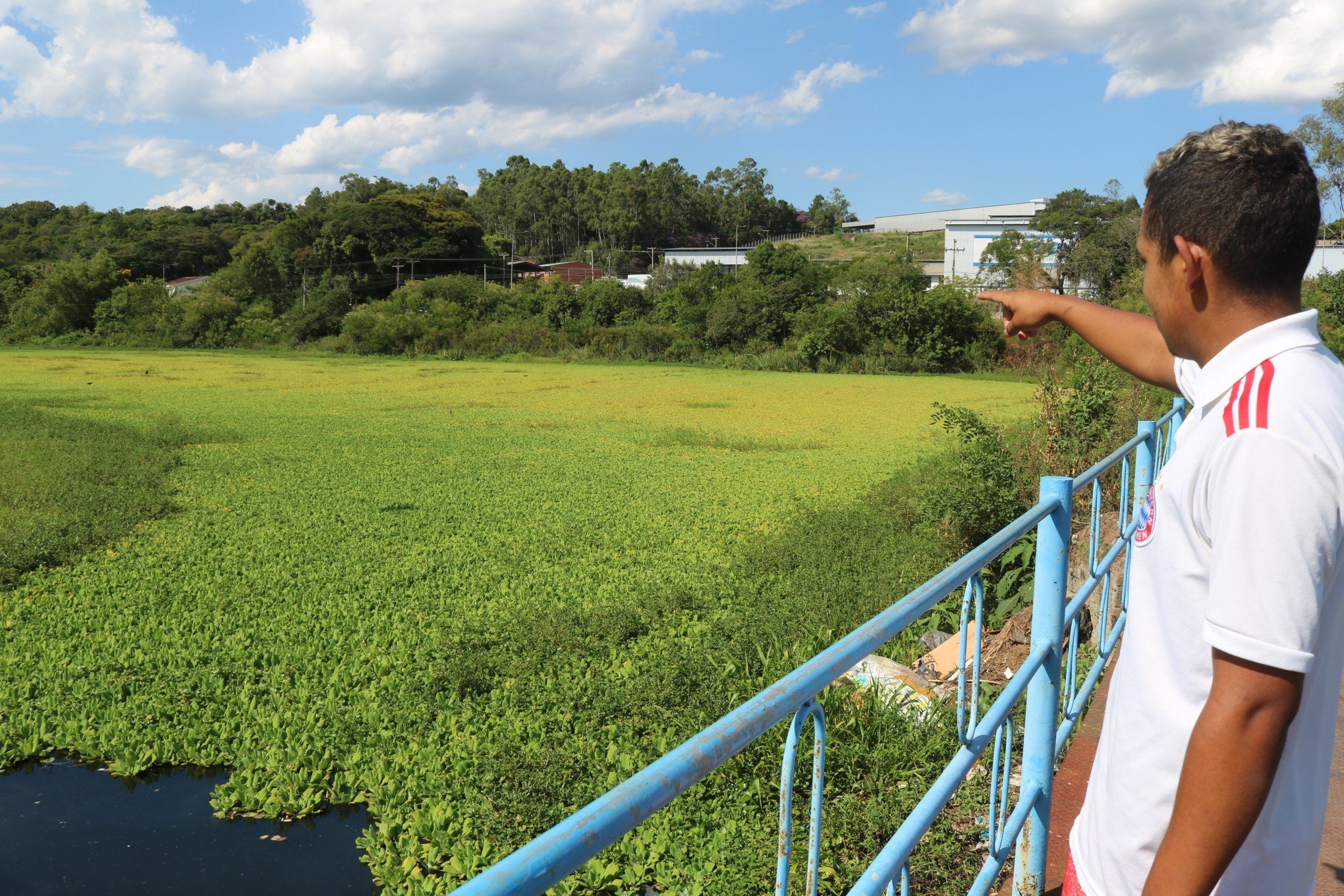 Após mau cheiro, prefeitura de Campo Bom coleta água de represa para análise