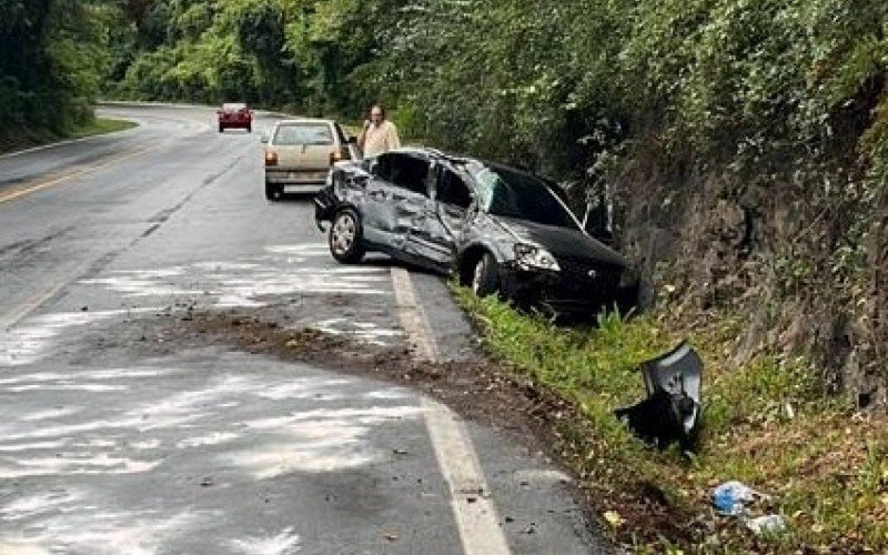 Acidente de trânsito na RS-115, em Gramado