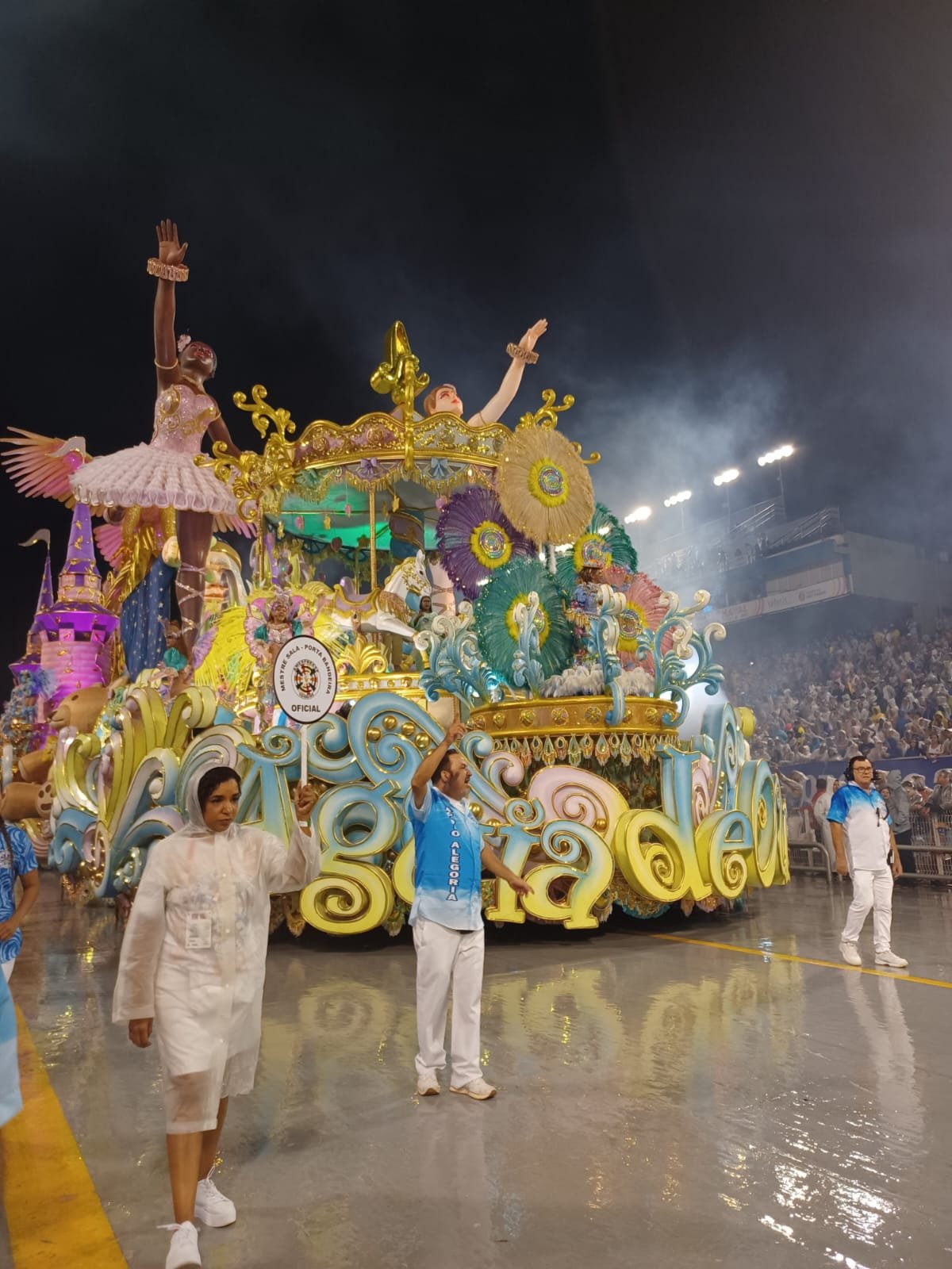 A Ãguia de Ouro trouxe o cÃ©u ao Anhembi, mas desfile acabou prejudicado pela chuva