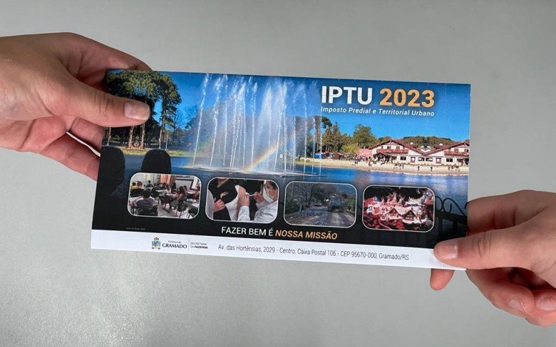 IPTU em Gramado de 2023 teve o pagamento prorrogado da primeira cota única