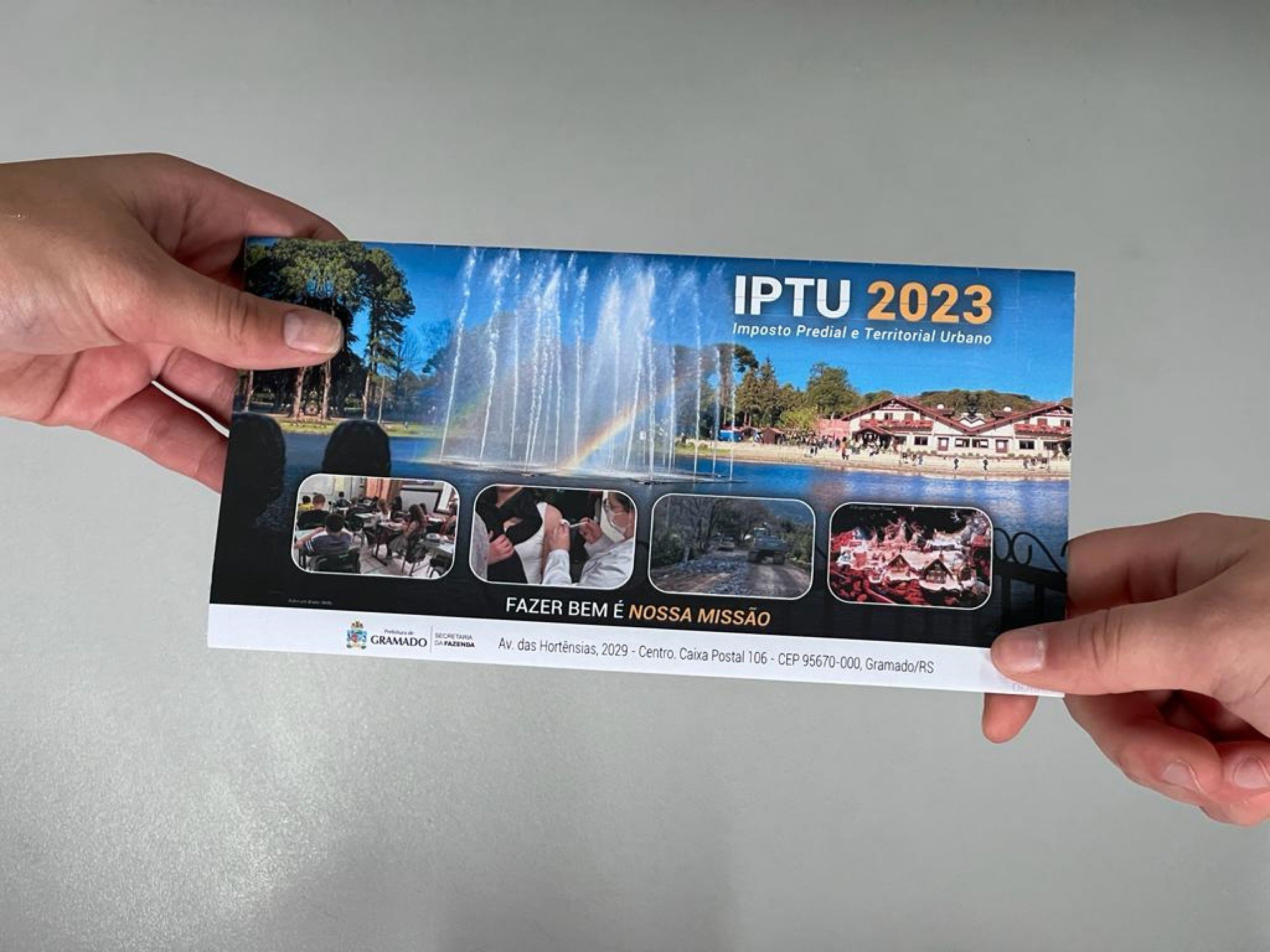 Prorrogado o prazo para pagamento em cota única do IPTU 2023 em Gramado