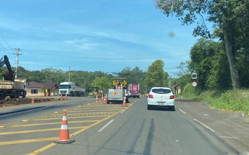 Obra na BR-116 causa mudanças no trânsito entre Dois Irmãos e Ivoti