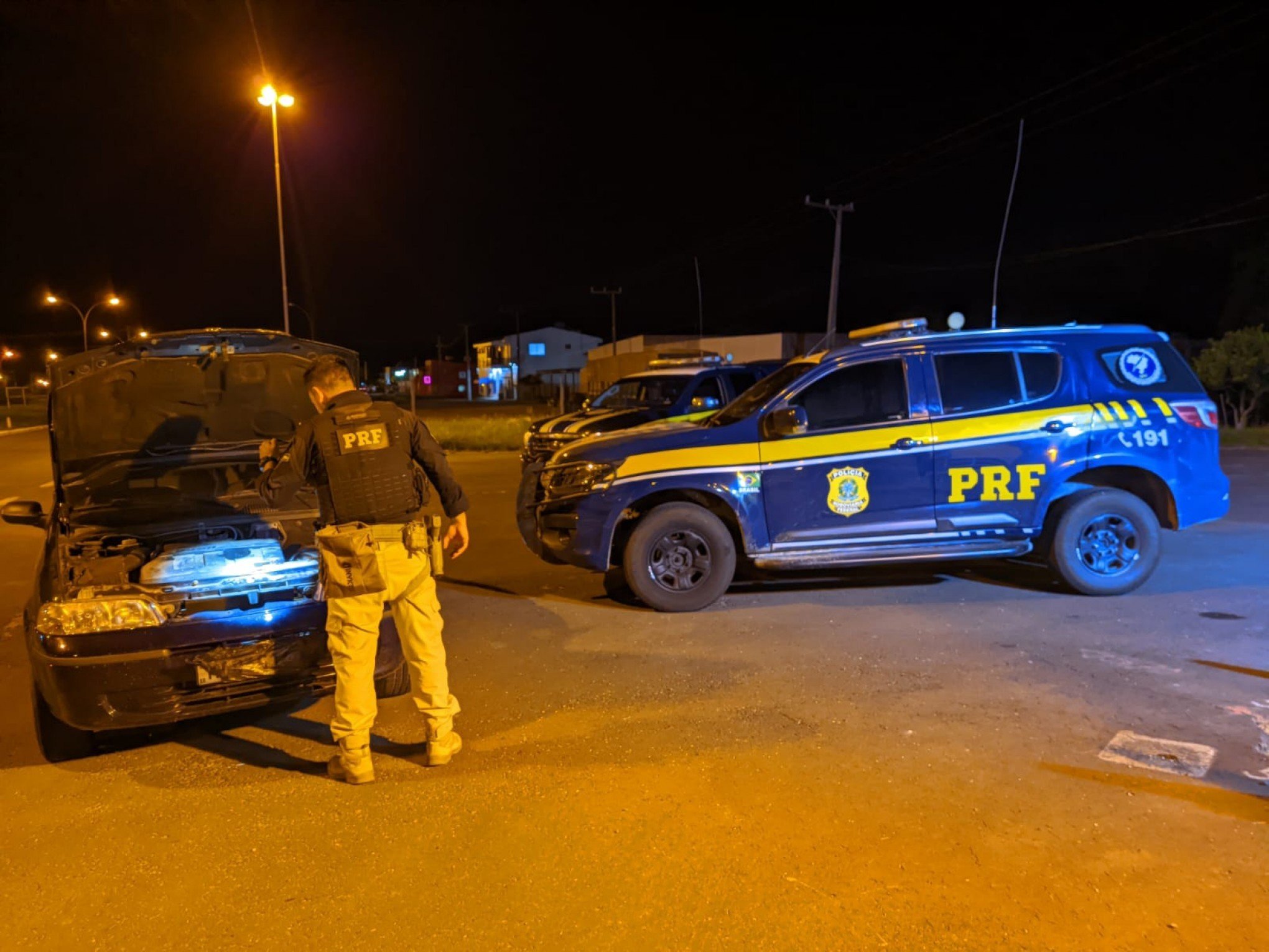 Carro roubado em Portão é recuperado pela PRF em Rosário do Sul