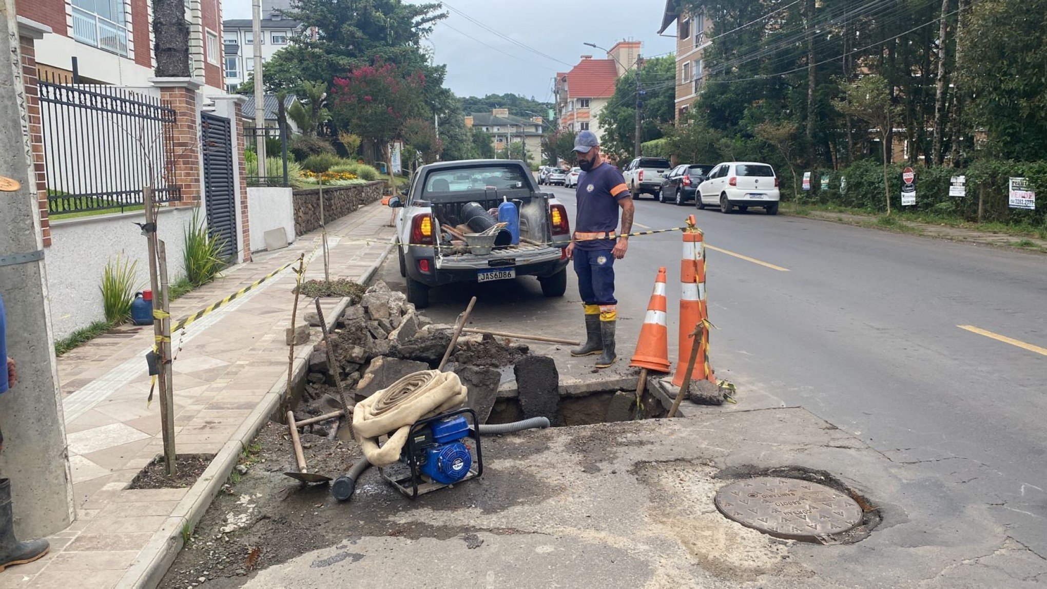 Rua Tenente Manoel Corrêa terá bloqueio parcial na manhã de segunda-feira em Canela