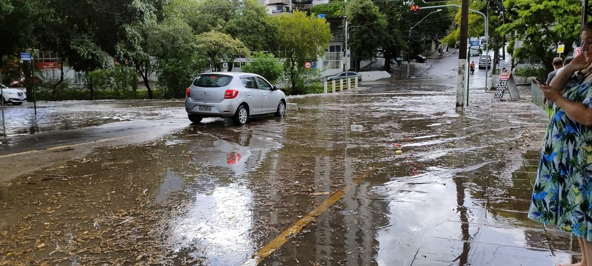 Alagamento no Centro de Novo Hamburgo