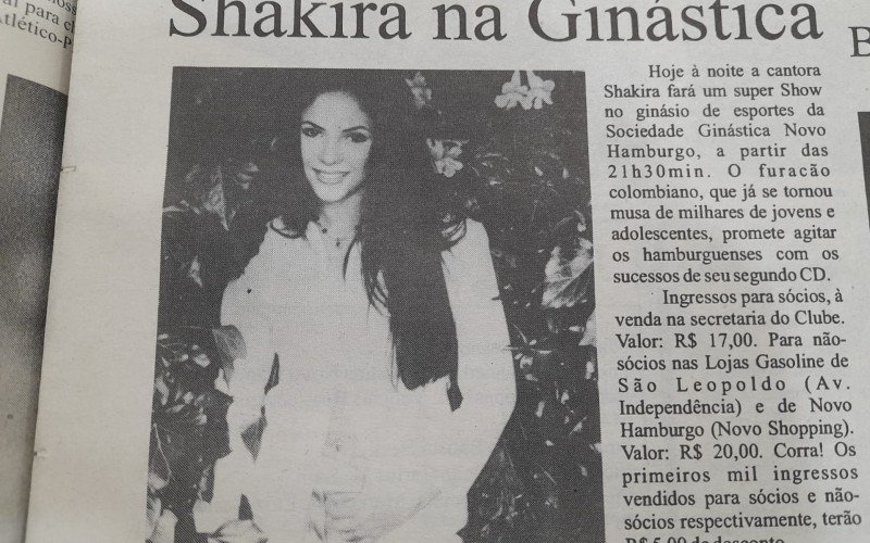 Show de Shakira em Novo Hamburgo virou notícia