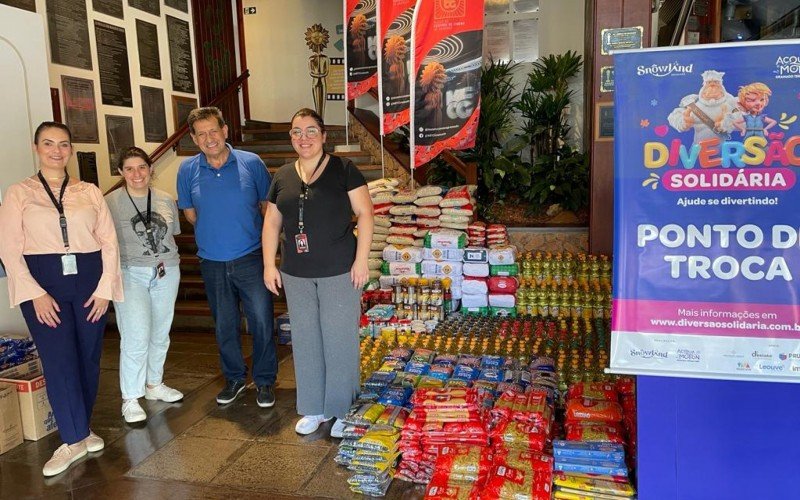 Cerca de 1 tonelada de alimentos  já foi arrecadada para a Secretaria de Assistência Social de Gramado