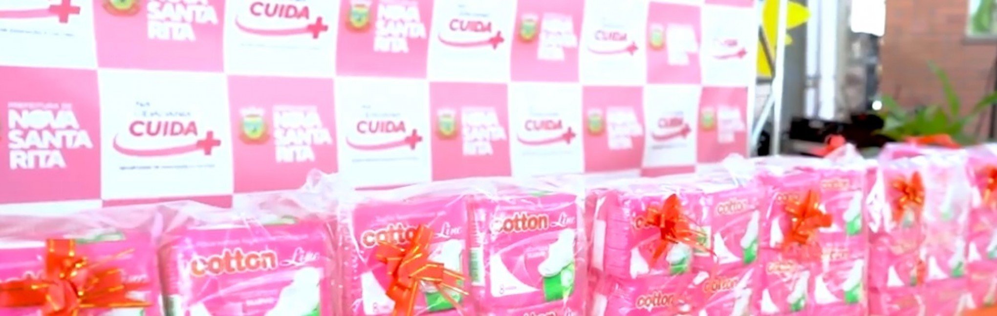 Prefeitura de Nova Santa Rita entrega centenas de absorventes para alunas do município