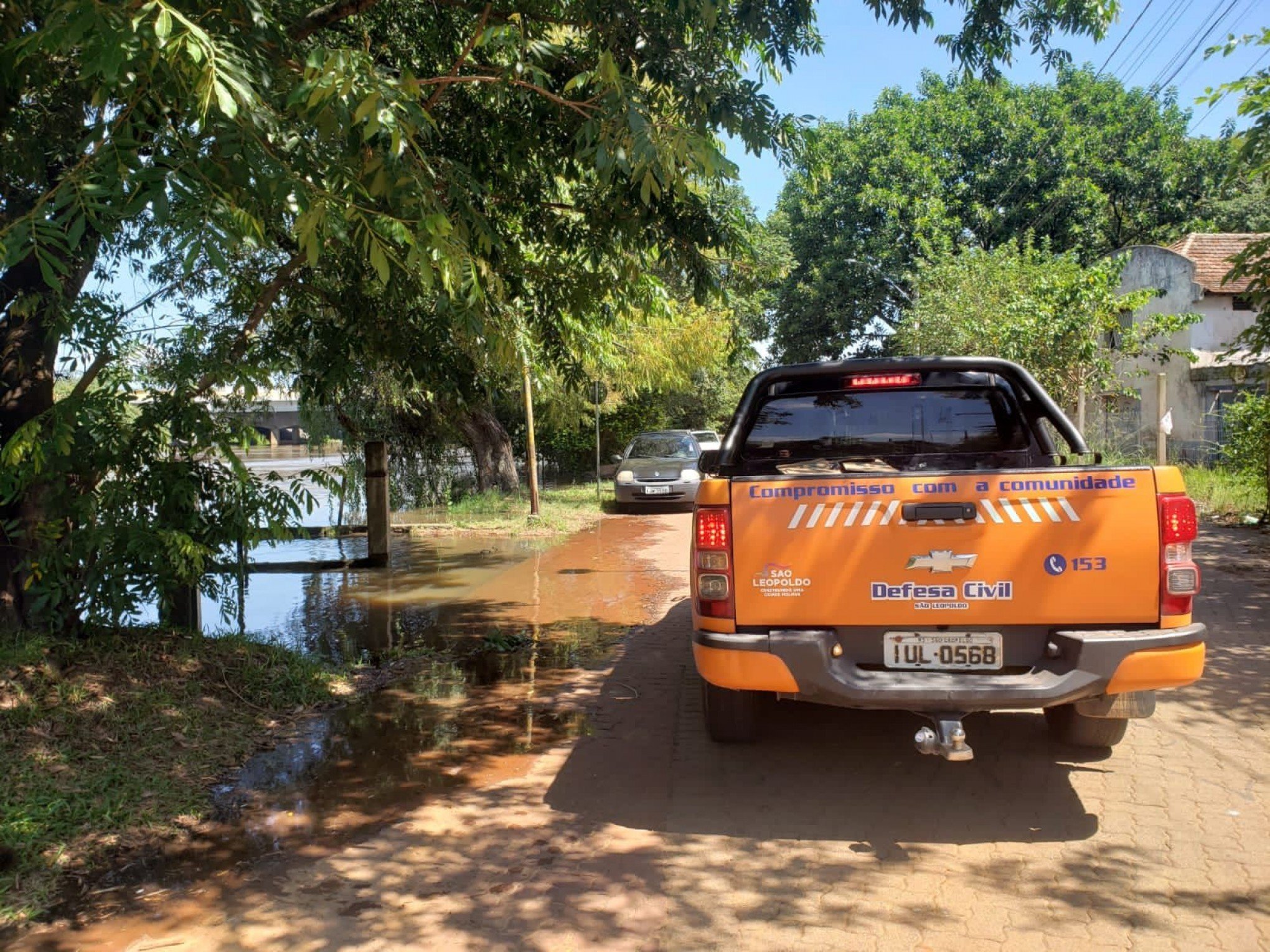 Nível do Rio dos Sinos atinge 4,42 metros em São Leopoldo e segue alerta para inundação