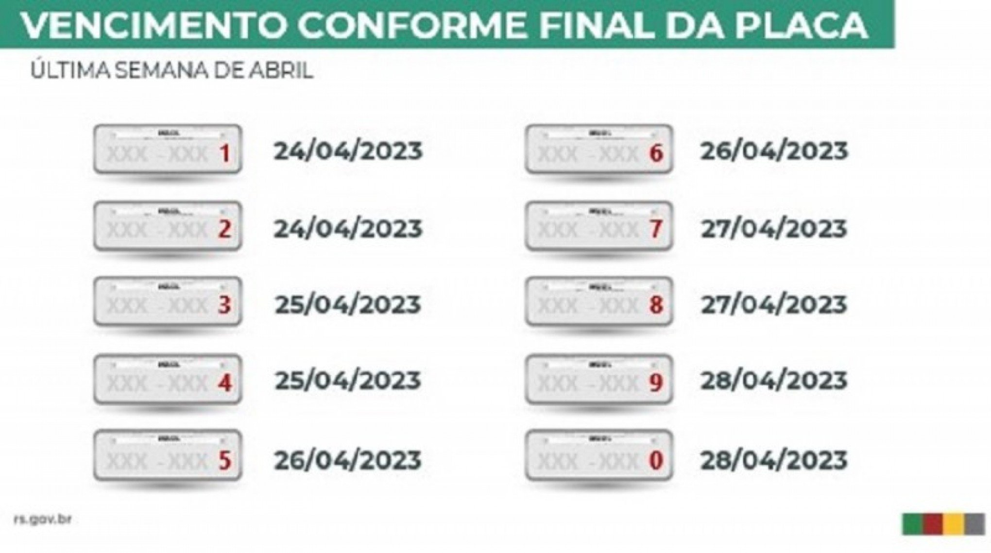 Calendário 2023