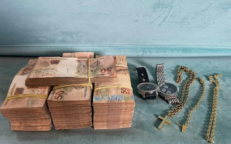 Objetos apreendidos em operação da PolÃcia Federal