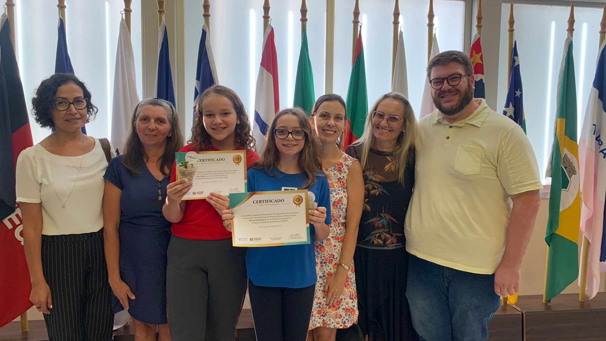 Estudantes de Nova Petrópolis e Picada Café recebem o prêmio Meninas Olímpicas