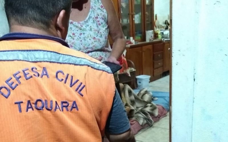 Temporal causou estragos em Taquara