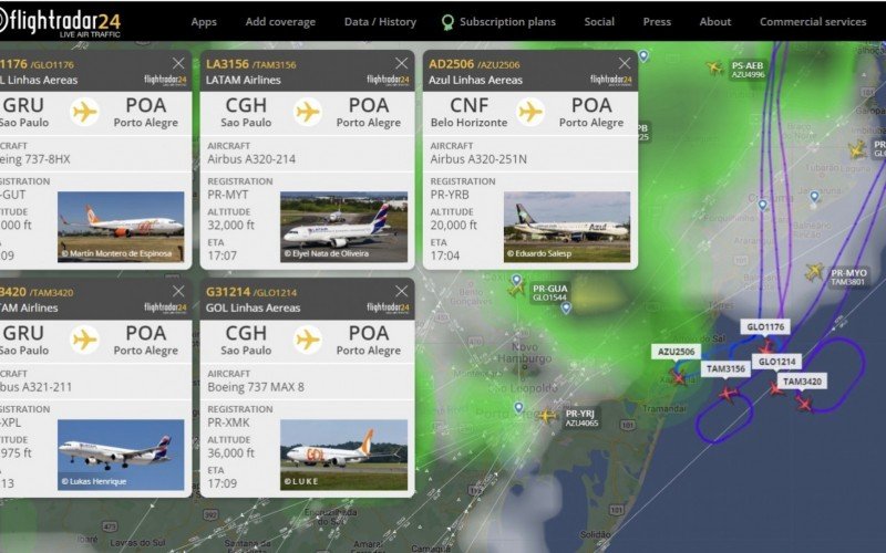 Avião da Azul sofre pane hidráulica e acaba provocando fechamento temporário da pista do aeroporto Salgado Filho