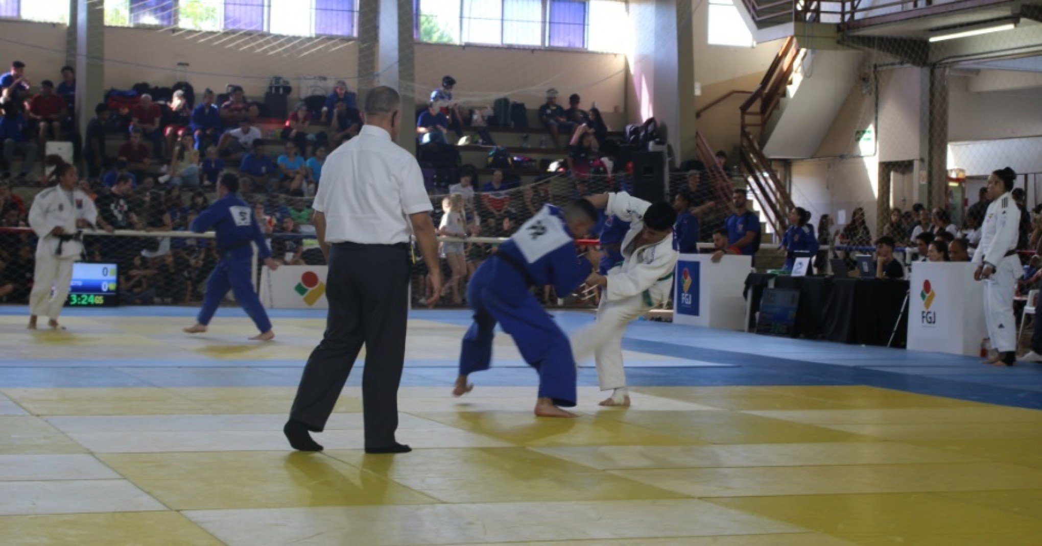 Ginásio da Ulbra lotou para as disputas da quinta etapa do Campeonato Brasileiro de Judô