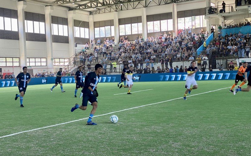 Luva de Pedreiro foi um dos destaques do jogo das estrelas, que ocorreu durante a Copa Gramado de Futebol 7