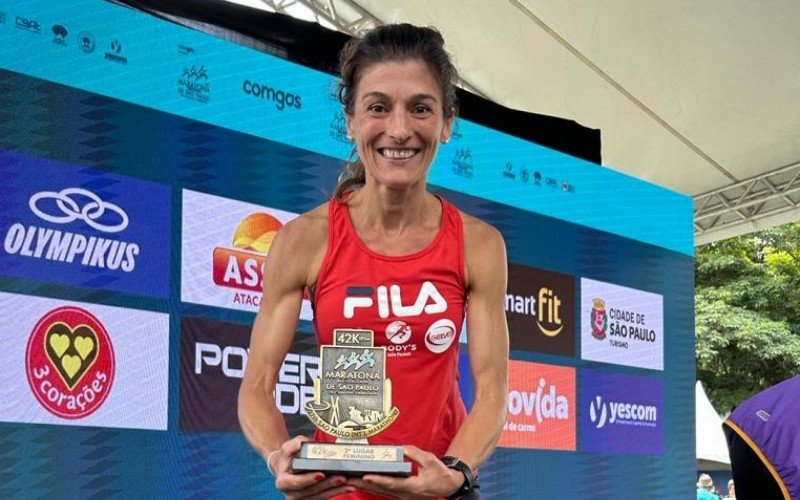 Marlei ficou na segunda colocação na Maratona Internacional de São Paulo