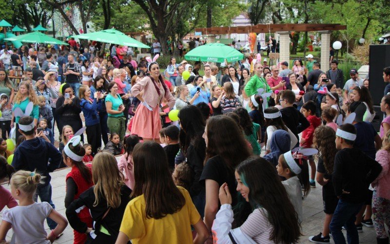 Páscoa Solidária divertiu as famÃlias em Estância Velha
