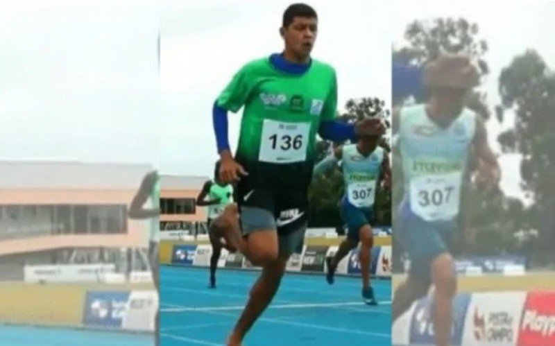 Jovem corre descalço e vai à final do Brasileiro Sub-20 de atletismo