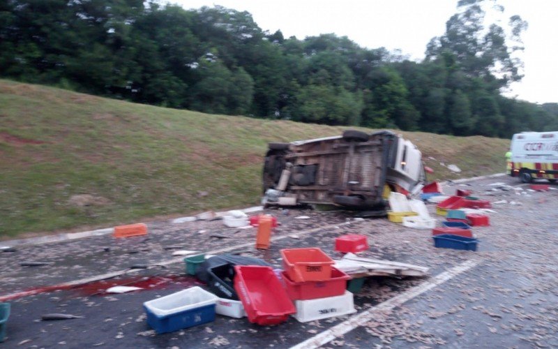 Homem morre em acidente com van na freeway