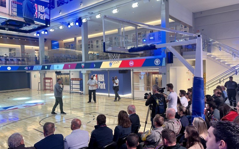 Inauguração oficial do NBA Park ocorreu na manhã desta terça-feira (18)