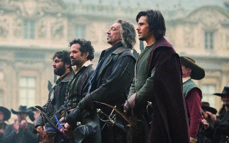 Porthos, Aramis, Athos e D'Artagnan 