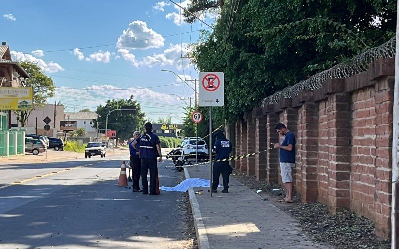 Idoso é atropelado enquanto atravessava a rua em Lomba Grande, bairro rural de Novo Hamburgo