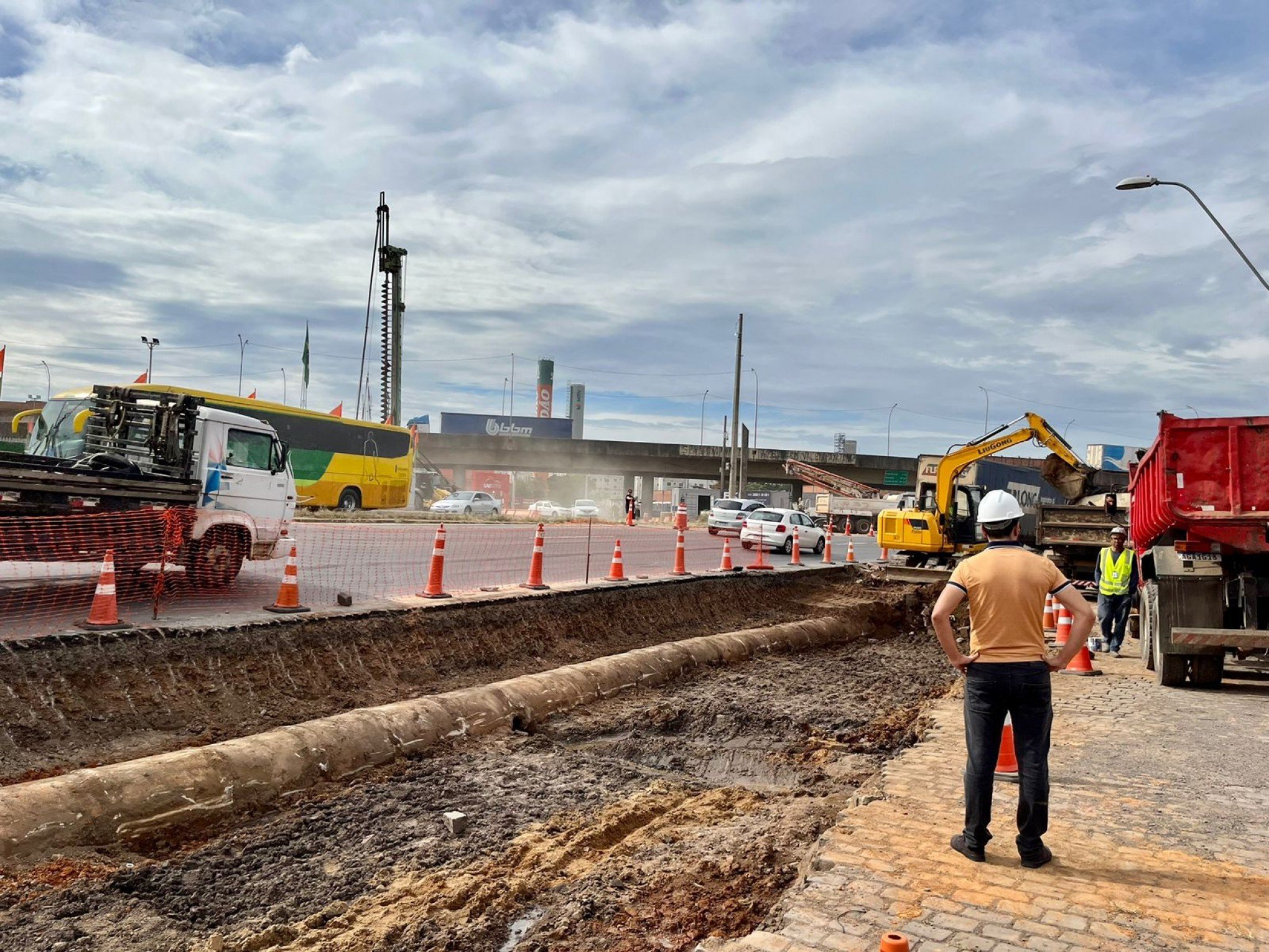 Nova etapa de construção no viaduto da RS-240 é concluída; veja previsão para fim das obras