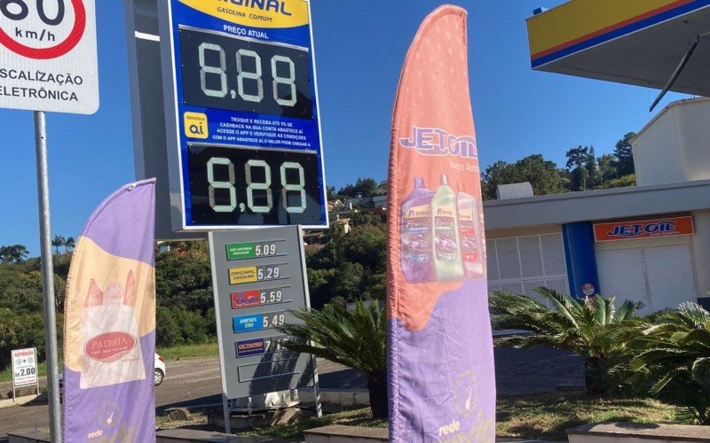 Preço da gasolina varia entre postos de Novo Hamburgo neste domingo