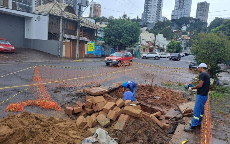 Obras chegaram até a Rua São Jacó