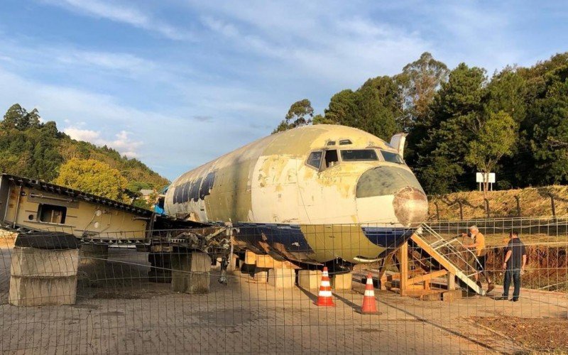 Boeing 727 da Varig estará em exposição no complexo turístico de Nova Petrópolis, que será dedicado à avião 