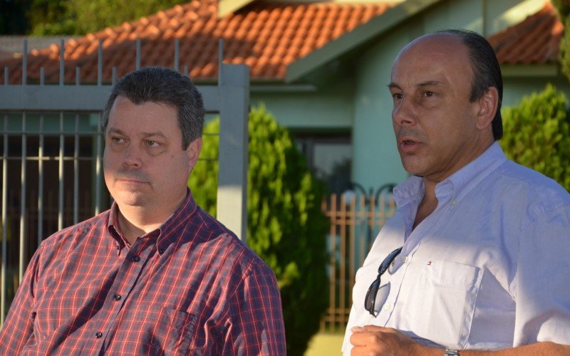 Promotor Bastos ao lado do colega Mauro Rockenbach, durante as operações | Jornal NH
