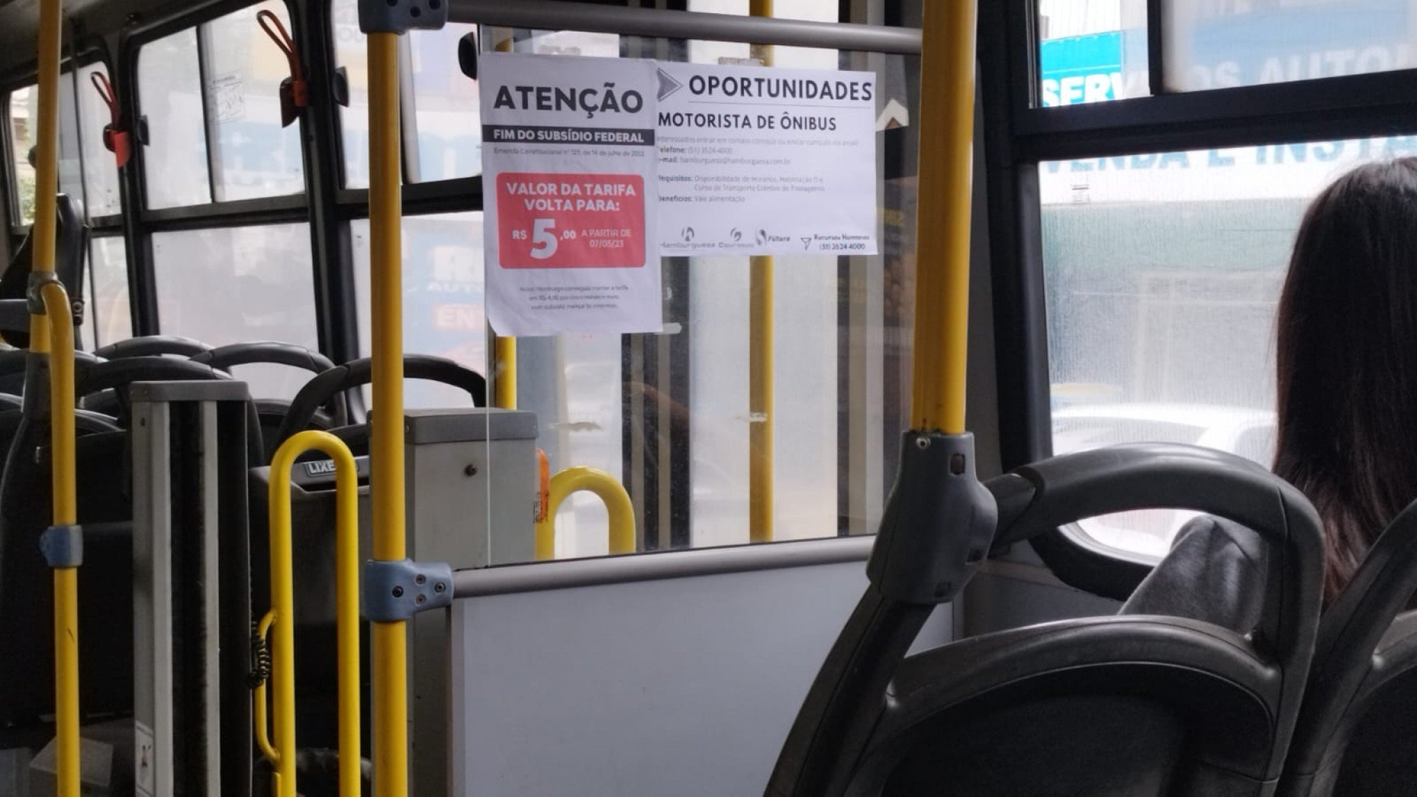 Passagem de ônibus voltará a custar R$ 5 em Novo Hamburgo