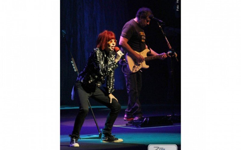 Rita Lee esteve no Vale do Sinos em 2011. Ao lado do filho e do marido, ela se apresentou no Teatro Feevale