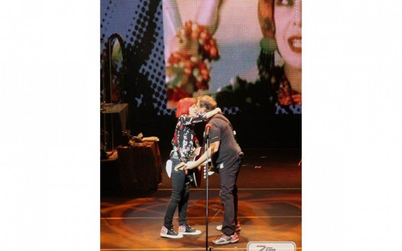 Rita Lee esteve no Vale do Sinos em 2011. Ao lado do filho e do marido, ela se apresentou no Teatro Feevale