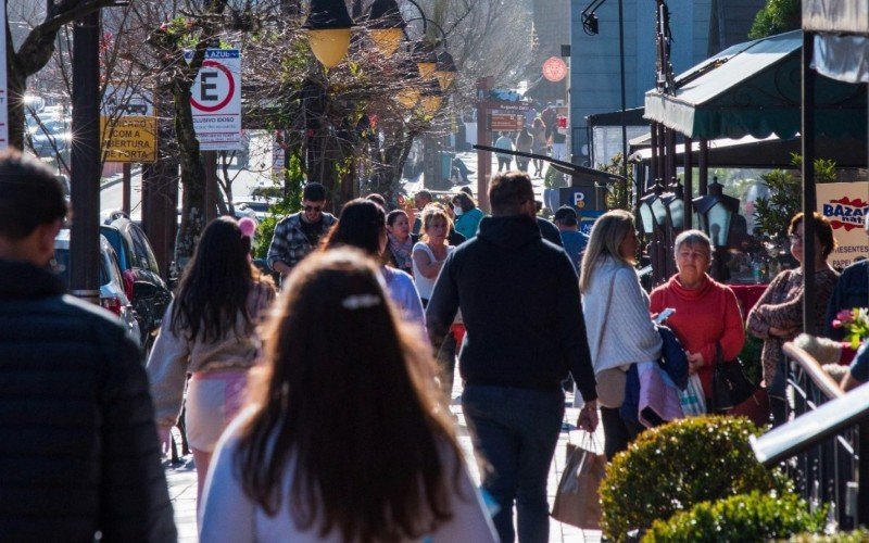 Movimentação de turistas em Gramado