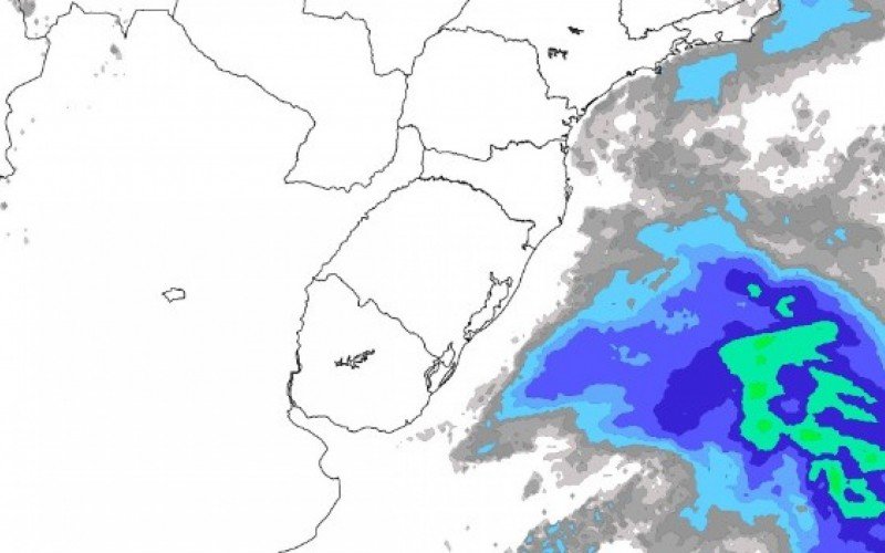 Mapa indica domingo de sol em todo o Sul do Brasil