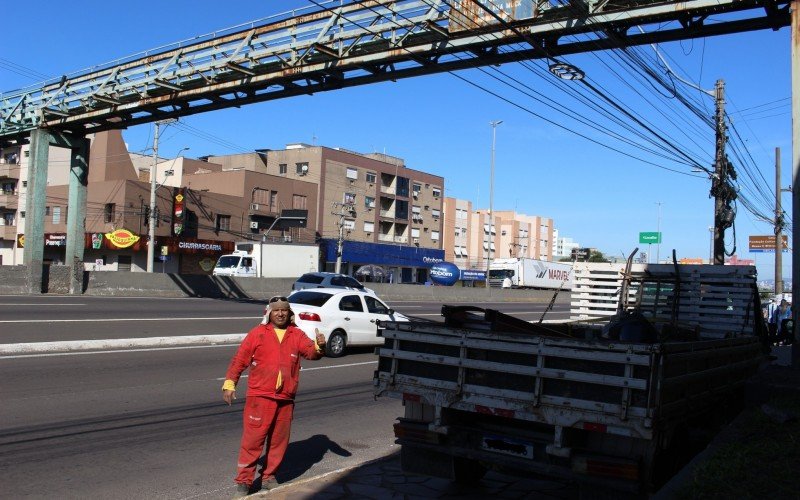 David Rios foi o último a transitar pela estrutura de madeira