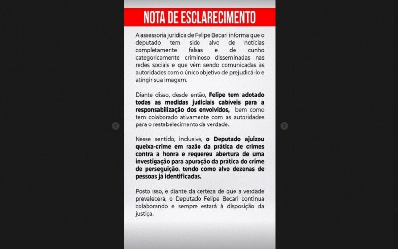 Equipe jurÃ­dica de deputado federal emite nota sobre investigaÃ§Ã£o de anel de noivado