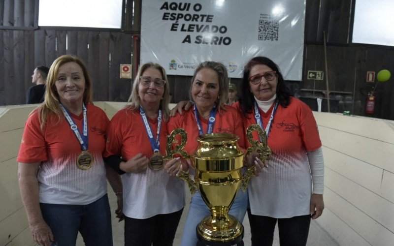 Linha Moreira ficou em primeiro lugar na bocha feminina